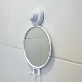 Espelho Antiembaçante Branco com Ventosa - Ela Decora